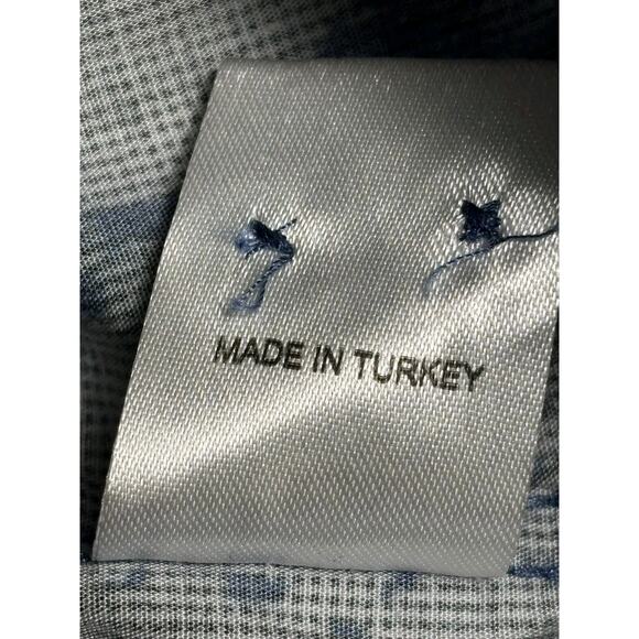 Avenue 21 Button Down Shirt Floral Print Mens Sz 3XL Blue 100% Cotton - Picture 5 of 7